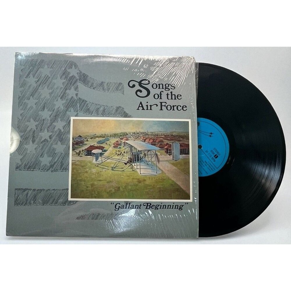 Songs of the Air Force Gallant Beginning LP USA 1986 Redwood Press VG+/NM Shrink